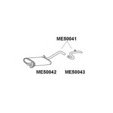 ME50041 VENEPORTE Глушитель выхлопных газов конечный