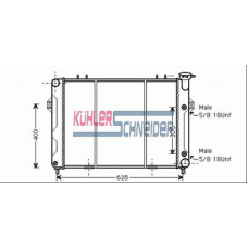 5304901 KUHLER SCHNEIDER Радиатор, охлаждение двигател