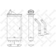 10-35011-SX STELLOX Теплообменник, отопление салона