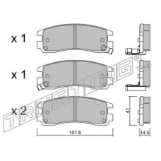 7130 TRUSTING Комплект тормозных колодок