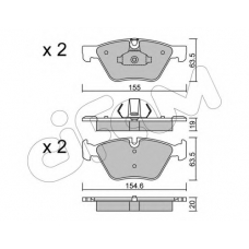 822-917-0 CIFAM Комплект тормозных колодок, дисковый тормоз