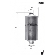 ELE6109 MECAFILTER Топливный фильтр