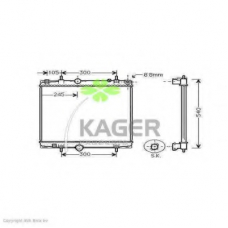 31-1574 KAGER Радиатор, охлаждение двигателя