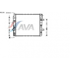 ME2188 AVA Радиатор, охлаждение двигателя