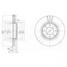 BG2625 DELPHI Тормозной диск