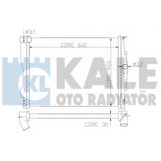 348700 KALE OTO RADYATOR Радиатор, охлаждение двигателя