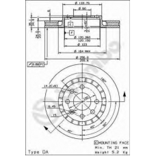 BS 8284 BRECO Тормозной диск