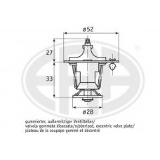 350353 ERA Термостат, охлаждающая жидкость