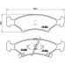 P 30 009 BREMBO Комплект тормозных колодок, дисковый тормоз