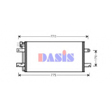 042008N AKS DASIS Конденсатор, кондиционер