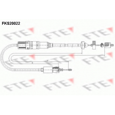 FKS20022 FTE Трос, управление сцеплением