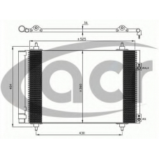 300635 ACR Конденсатор, кондиционер