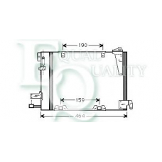 CO0140 EQUAL QUALITY Конденсатор, кондиционер