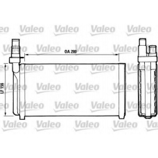 811066 VALEO Теплообменник, отопление салона