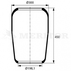 MLF8003 MERITOR Кожух пневматической рессоры