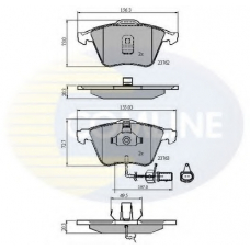 CBP11200 COMLINE Комплект тормозных колодок, дисковый тормоз