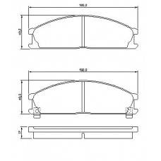 0 986 493 480 BOSCH Комплект тормозных колодок, дисковый тормоз