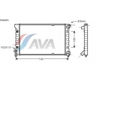 VWA2041 AVA Радиатор, охлаждение двигателя