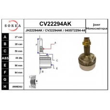 CV22294AK EAI Шарнирный комплект, приводной вал