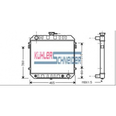 0600901 KUHLER SCHNEIDER Радиатор, охлаждение двигател