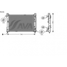 MS2286 GERI Радиатор, охлаждение двигател