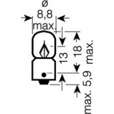 3894 OSRAM Лампа накаливания, освещение щитка приборов; лампа