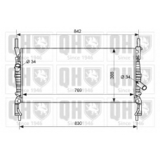 QER2410 QUINTON HAZELL Радиатор, охлаждение двигателя