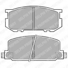 LP220 DELPHI Комплект тормозных колодок, дисковый тормоз