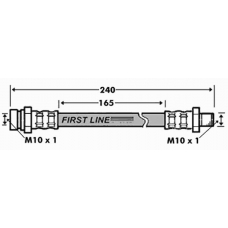 FBH7507 FIRST LINE Тормозной шланг