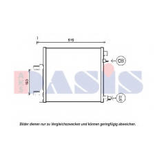 512075N AKS DASIS Конденсатор, кондиционер