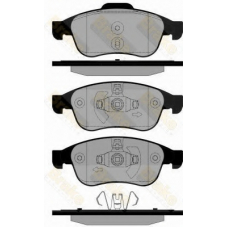 PA1834 BRAKE ENGINEERING Комплект тормозных колодок, дисковый тормоз