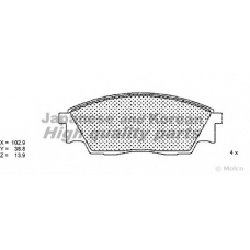 S011-06 ASHUKI Комплект тормозных колодок, дисковый тормоз