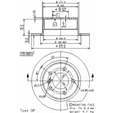 08.6853.80 BREMBO Тормозной диск