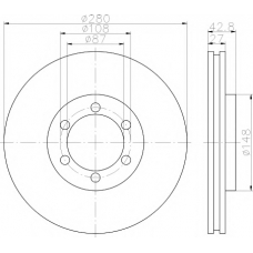 8DD 355 118-681 HELLA PAGID Тормозной диск