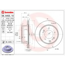 09.A453.10 BREMBO Тормозной диск