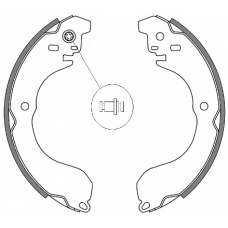 Z4265.00 WOKING Комплект тормозных колодок