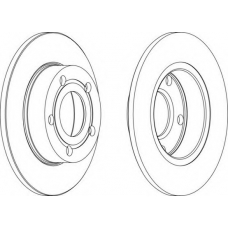 DDF323-1 FERODO Тормозной диск