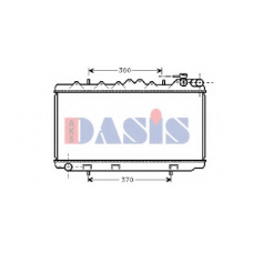 070160N AKS DASIS Радиатор, охлаждение двигателя