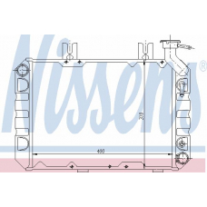 62265 NISSENS Радиатор, охлаждение двигателя