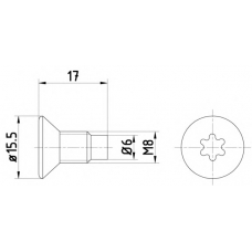 8DZ 355 209-041 HELLA Болт, диск тормозного механизма