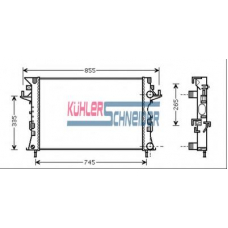 0900031 KUHLER SCHNEIDER Радиатор, охлаждение двигател