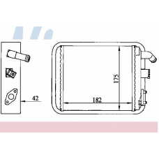 73392 NISSENS Теплообменник, отопление салона