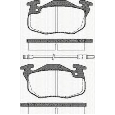 8110 25017 TRISCAN Комплект тормозных колодок, дисковый тормоз