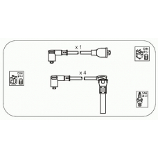 RVS14 JANMOR Комплект проводов зажигания