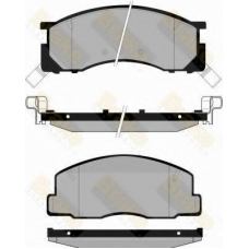 PA846 BRAKE ENGINEERING Комплект тормозных колодок, дисковый тормоз