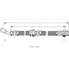 PHD367 TRW Тормозной шланг