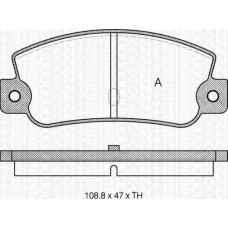 8110 15993 TRIDON Brake pads - rear