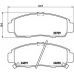 P 28 034 BREMBO Комплект тормозных колодок, дисковый тормоз