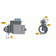 0 001 109 064 BOSCH Стартер