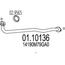 01.10136 MTS Труба выхлопного газа